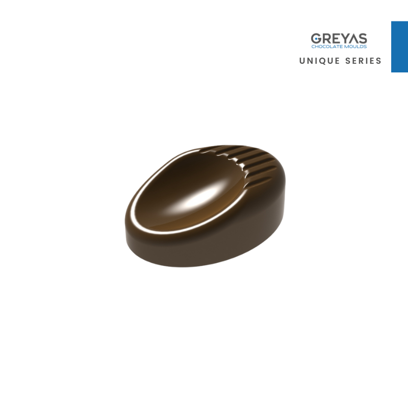 CM 1458 OVAL PRALINE CHOCOLATE MOULD