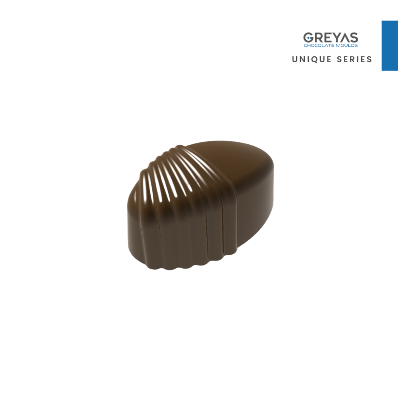 CM 1465 PRALINE 11,5gr HALF STRIPE CHOCOLATE MOULD