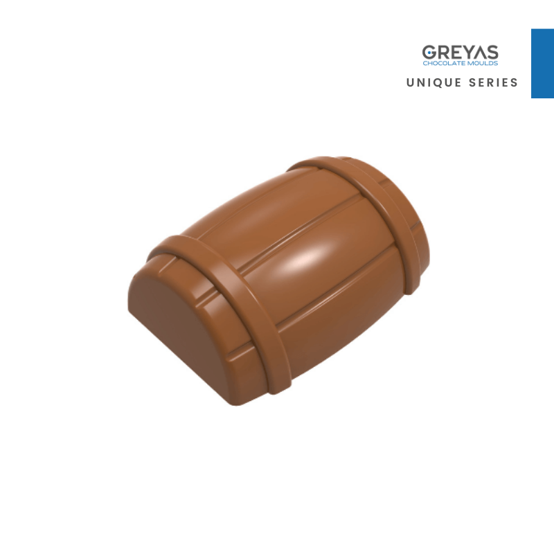CM 1509 BARREL PRALINE CHOCOLATE MOULD