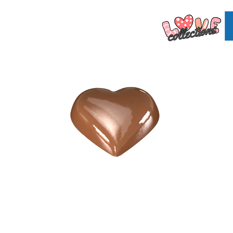 CM 1510 HEART PRALINE CHOCOLATE MOULD