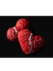 CM 3004 ROSE HEART PRALINE CHOCOLATE MOULD