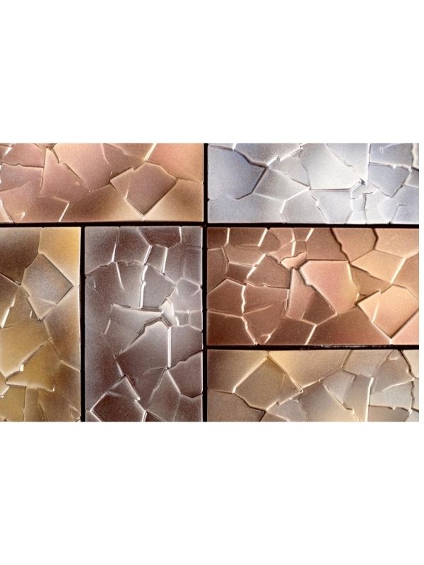 CM 3249 CRACK 80gr TABLET CHOCOLATE MOULD - GREYAS CHOCOLATE MOULDS