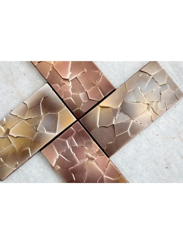 CM 3249 CRACK 80gr TABLET CHOCOLATE MOULD - GREYAS CHOCOLATE MOULDS