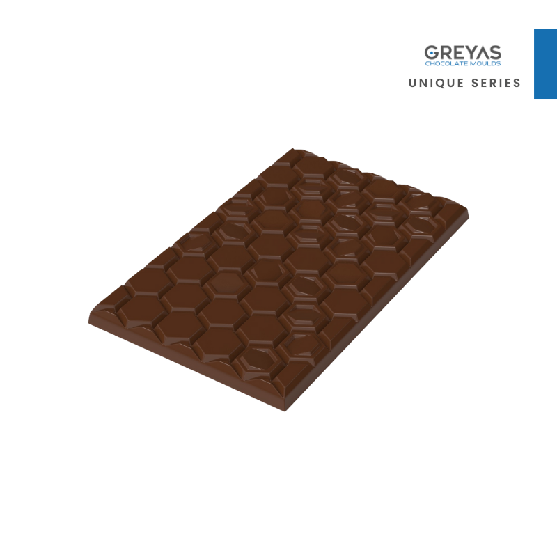 CM 3403 HONEYCOMB 80gr TABLET CHOCOLATE MOULD