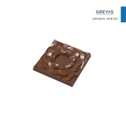 CM 3410 ROSE SQUARE TABLET 60gr CHOCOLATE MOULD
