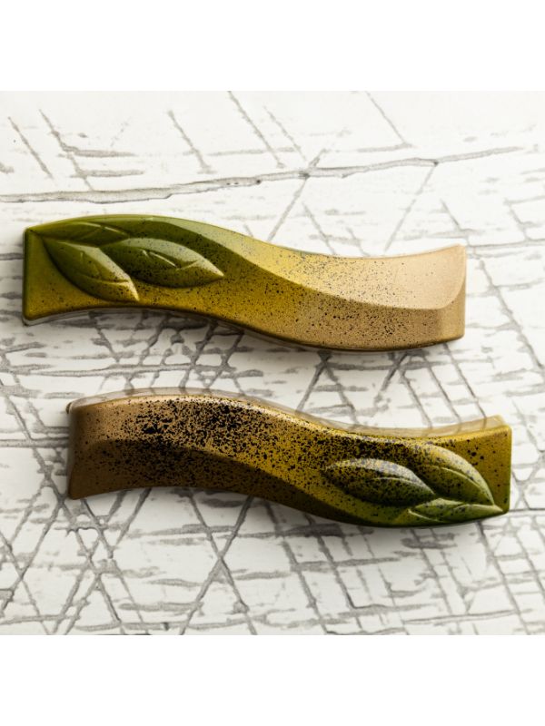 CM 3436 LUIS AMADO SIGNATURE CURVY BAR CHOCOLATE MOULD