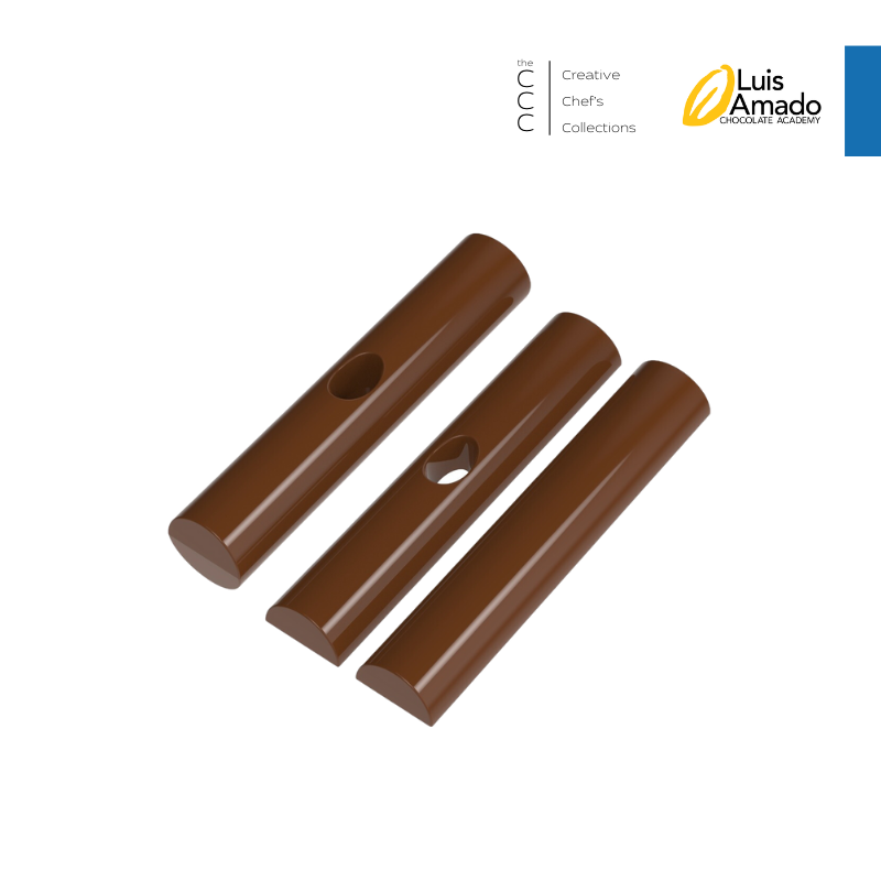 CM 3537 CYLINDER HOLE BAR CHOCOLATE MOULD