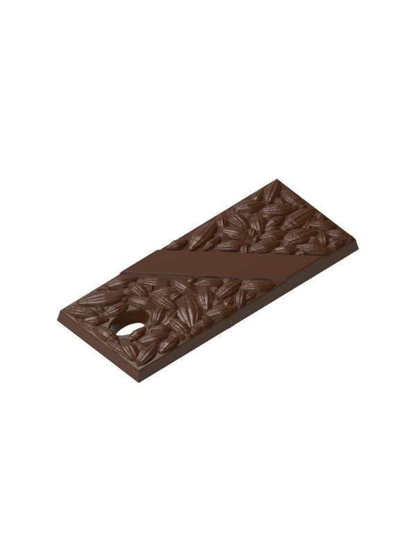 CM 3566 CACAO BEAN 95gr. TABLET CHOCOLATE MOULD