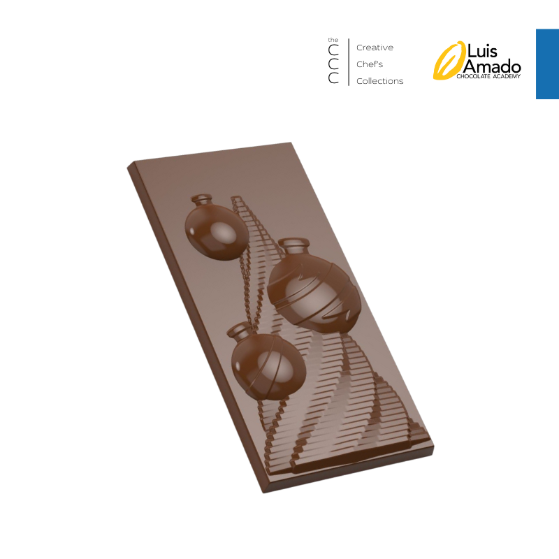 CM 3582 ORNAMENT CHRISTMAS TREE TABLET CHOCOLATE MOULD