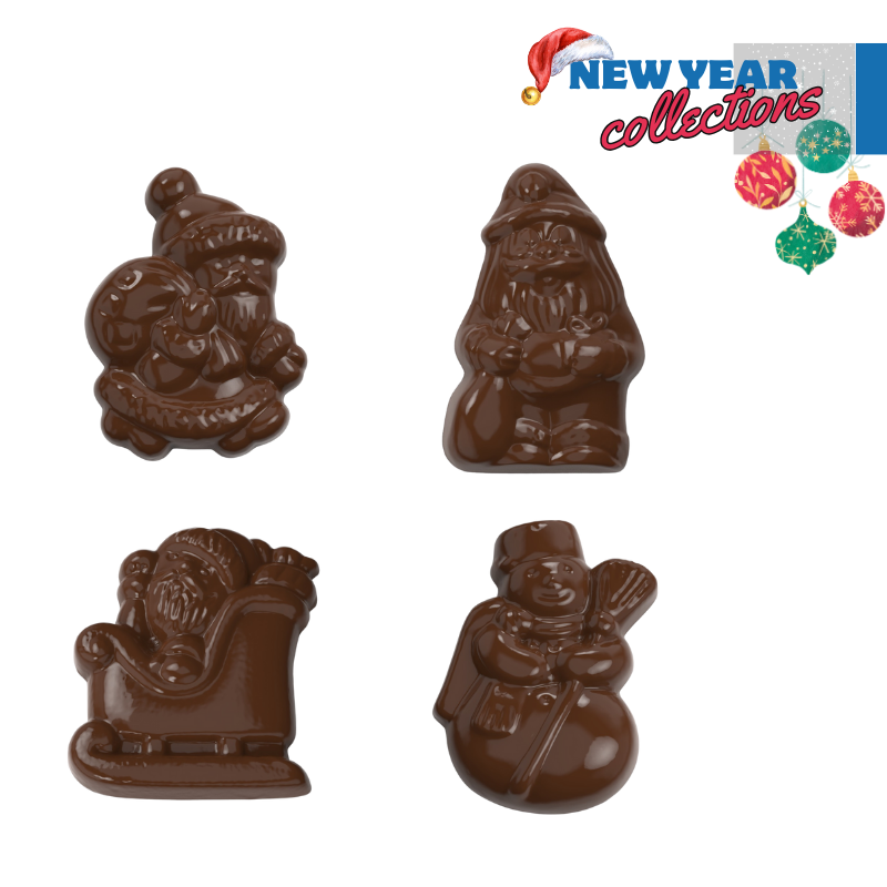 CM 3708 CHRISTMAS MIX PRALINE CHOCOLATE MOULD