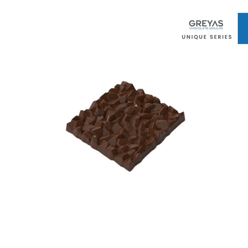 CM 3825 STONE 60gr TABLET CHOCOLATE MOULD