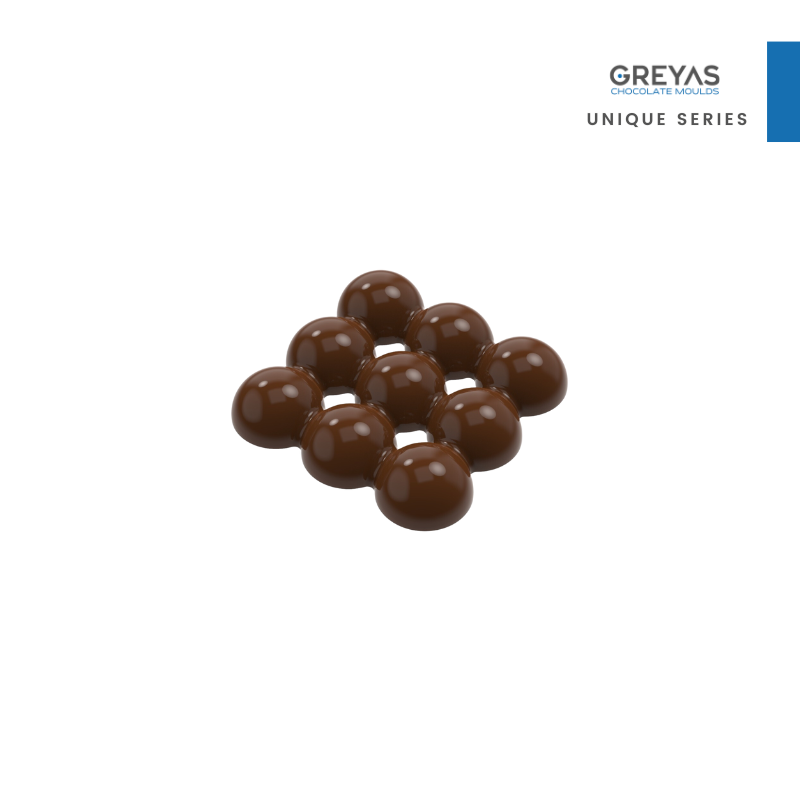 CM 3827 HOLE DROP 63gr TABLET CHOCOLATE MOULD