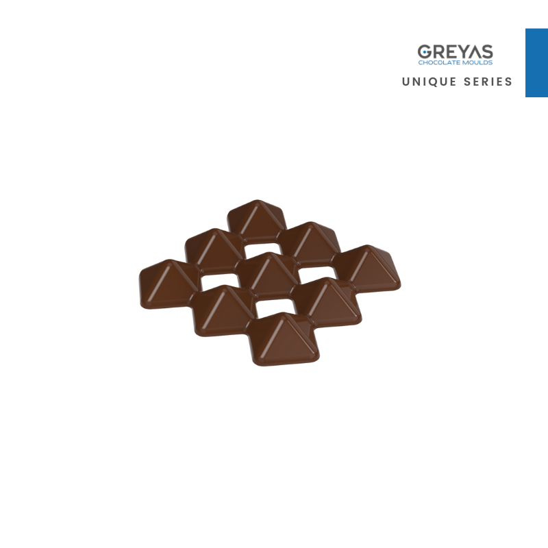 CM 3829 HOLE PYRAMID 36gr TABLET CHOCOLATE MOULD