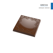 CM 3831 ORIENTAL SQUARE TABLET CHOCOLATE MOULD
