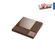 CM 3840 LUIS AMADO SIGNATURE SQUARE LOVE TABLET CHOCOLATE MOULD