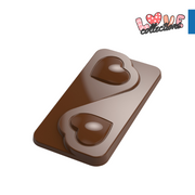 CM 3846 YIN YANG HEART TABLET CHOCOLATE MOULD