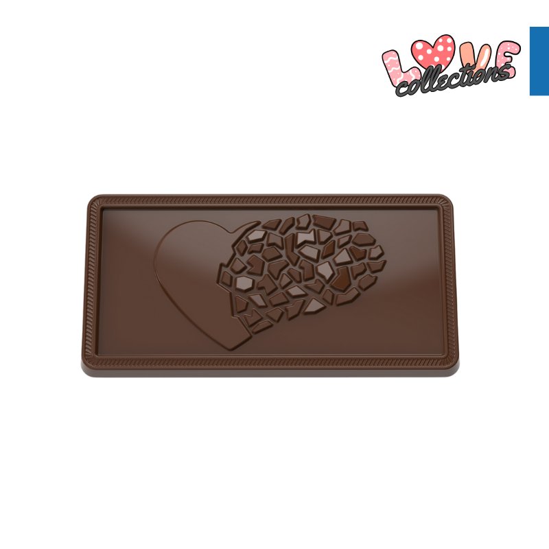 CM 3849 STAMPO PER TAVOLETTA CIOCCOLATO FRAME HEART