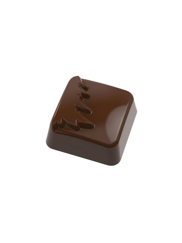 CM 3911 HALF CHRISTMAS TREE PRALINE CHOCOLATE MOULD