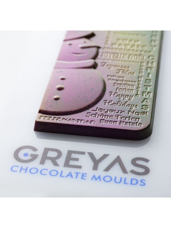 CM 3914 SNOWMAN TABLET CHOCOLATE MOULD