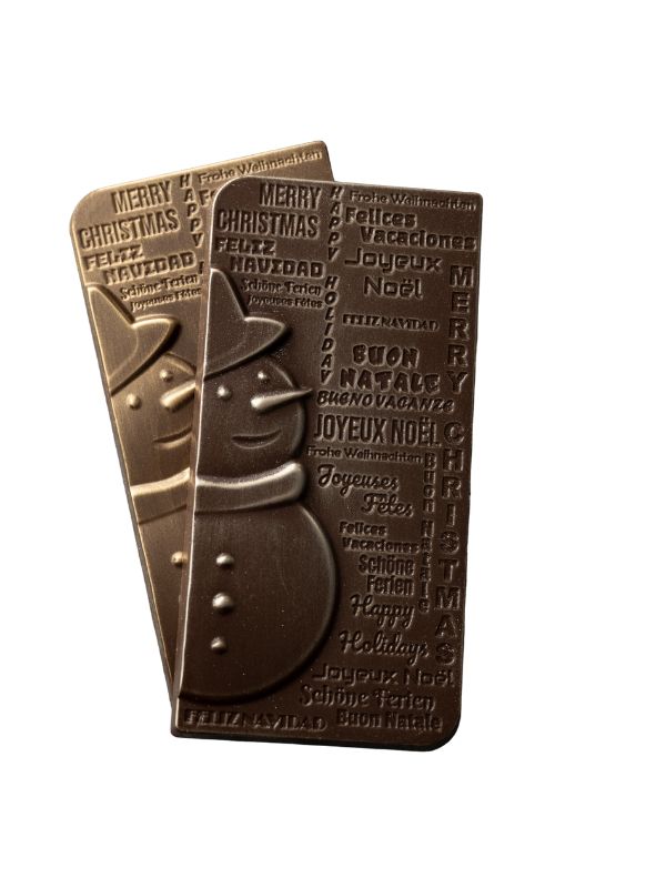 CM 3914 SNOWMAN TABLET CHOCOLATE MOULD