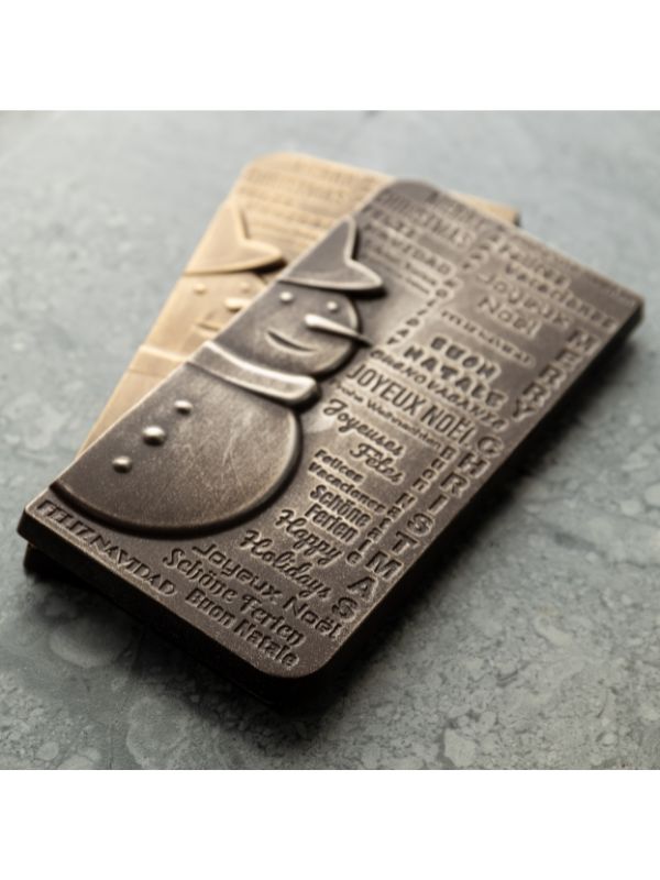 CM 3914 SNOWMAN TABLET CHOCOLATE MOULD