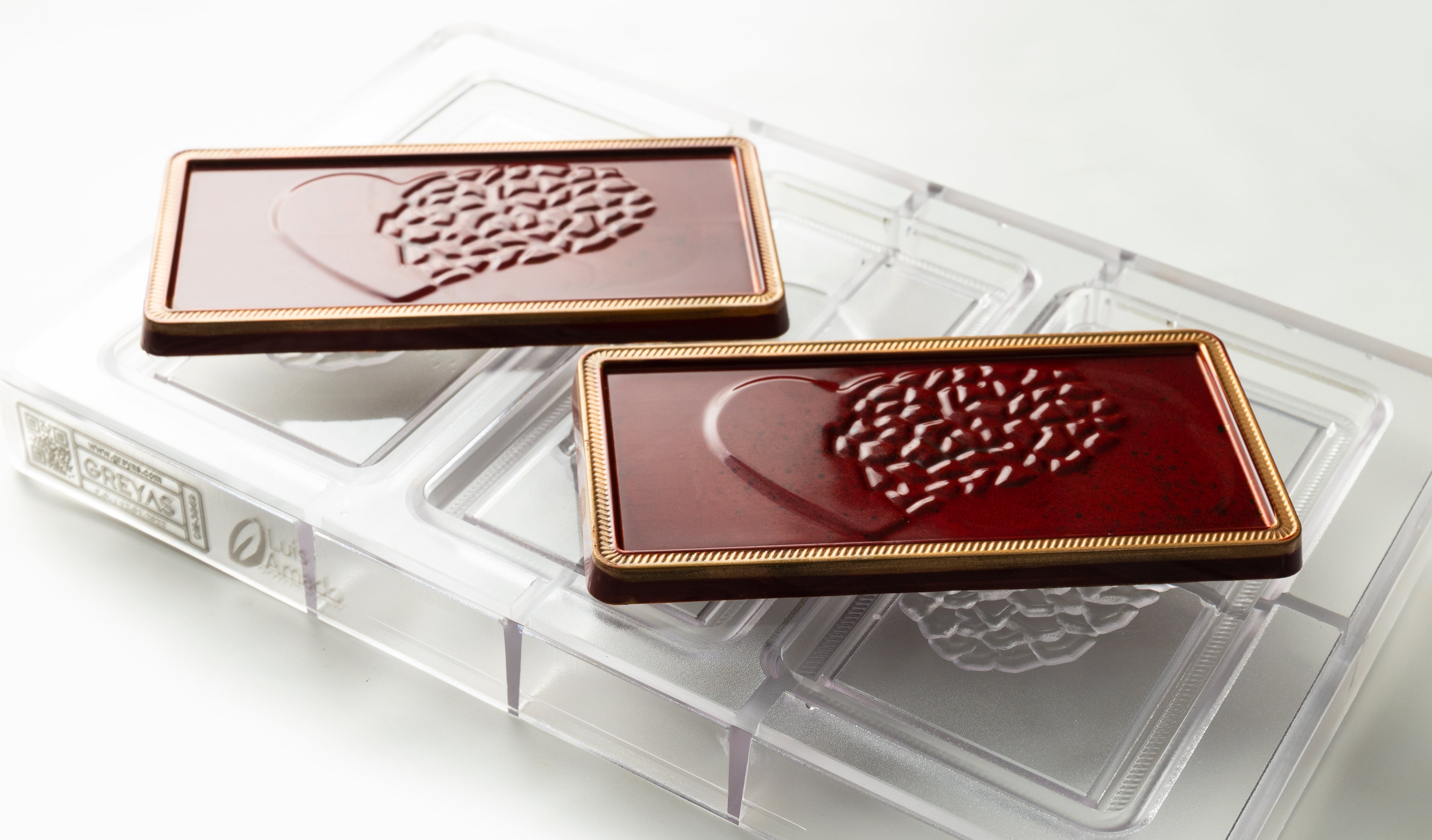 CM 3245 RECTANGULAR SHAPE TABLET CHOCOLATE MOULD - GREYAS CHOCOLATE MOULDS