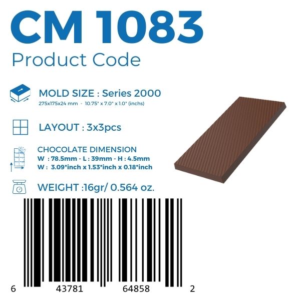 CM 1083 TABLET ÇİKOLATA KALIBI - GREYAS CHOCOLATE MOULDS