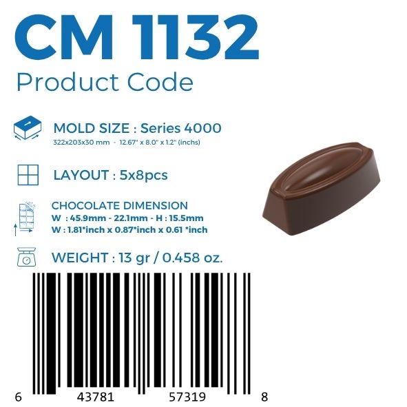 CM 1132 PRALİN ÇİKOLATA KALIBI - GREYAS CHOCOLATE MOULDS