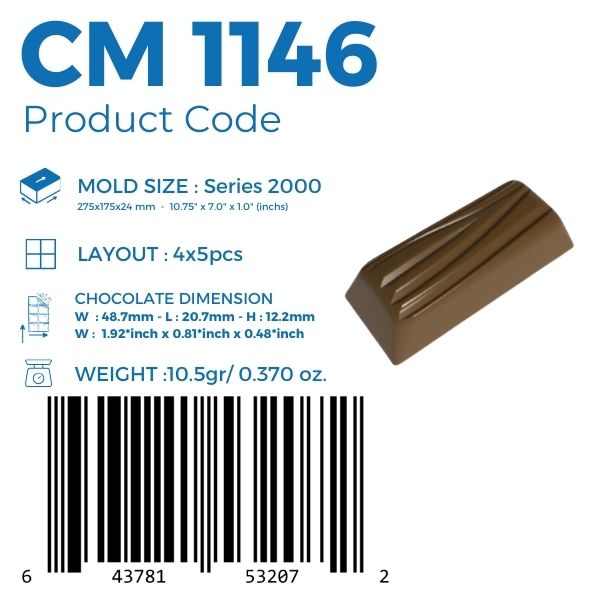 CM 1146 PRALİN ÇİKOLATA KALIBI - GREYAS CHOCOLATE MOULDS