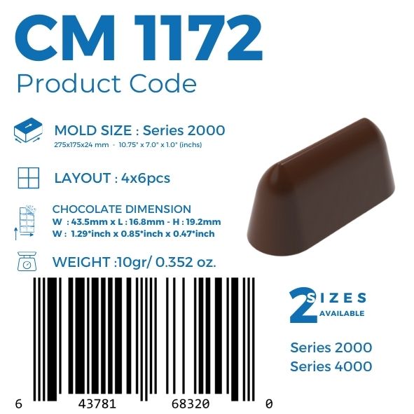 CM 1172 PRALİN ÇİKOLATA KALIBI - GREYAS CHOCOLATE MOULDS