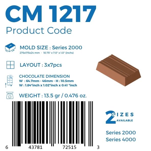CM 1217 PRALİN ÇİKOLATA KALIBI - GREYAS CHOCOLATE MOULDS