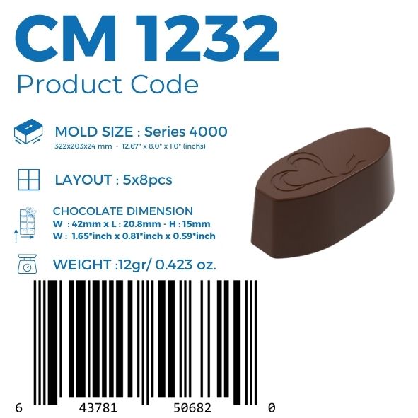 CM 1232 PRALİN ÇİKOLATA KALIBI - GREYAS CHOCOLATE MOULDS