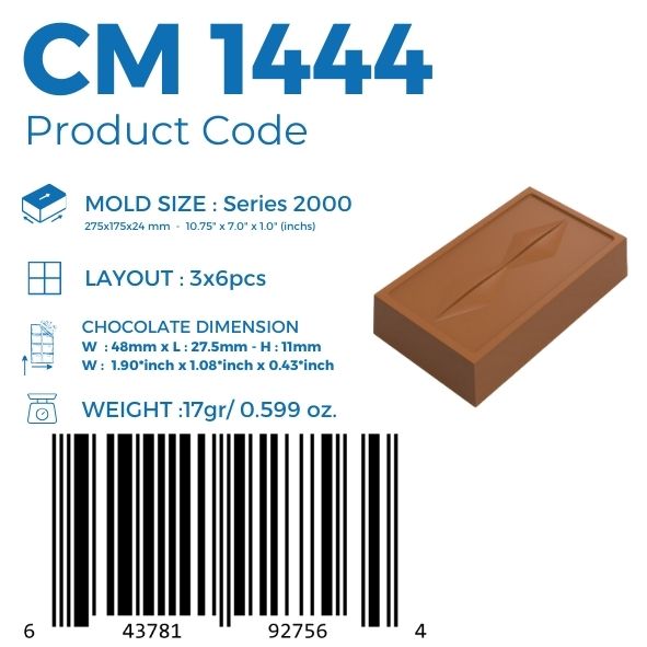 CM 1444 MOLDE PARA CHOCOLATE PRALINÉ
