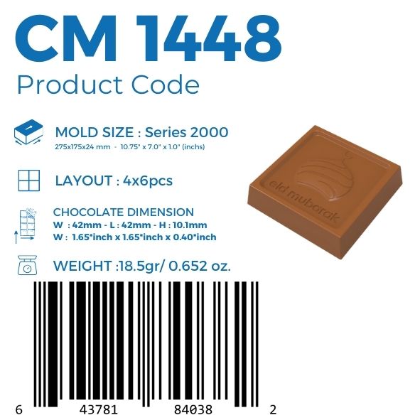 CM 1448 EID MUBARAK CHOCOLATE MOULD