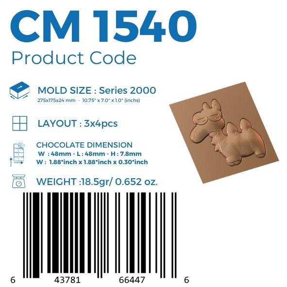 CM 1540 MOLDE PARA CHOCOLATE PRALINÉ