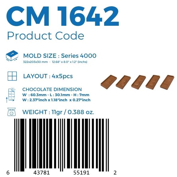 CM 1642 FUNNY TABLET CHOCOLATE MOULD