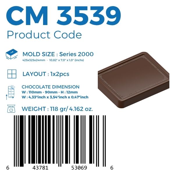 CM 3539 PRALINE CHOCOLATE MOULD