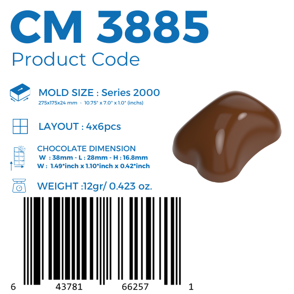 CM 3885 MOULE À PRALINÉ EN CHOCOLAT