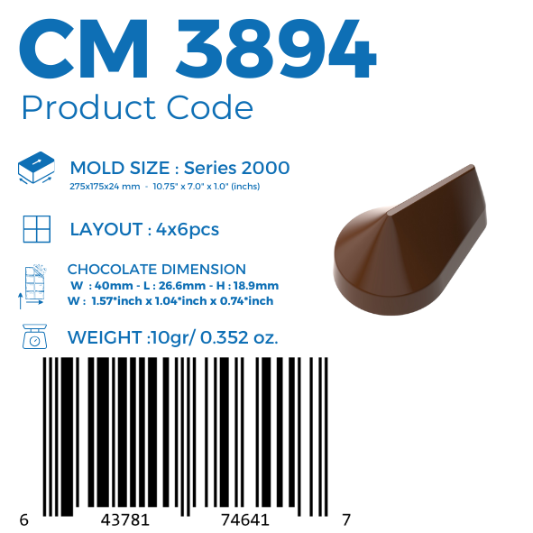 CM 3894 MOULE À PRALINÉ EN CHOCOLAT