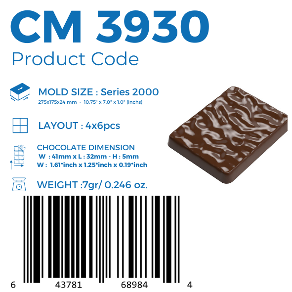 CM 3930 MINT CHOCOLATE MOULD