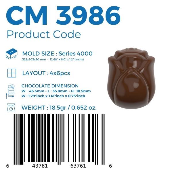 CM 3986 TULIP DOUBLE MOULD