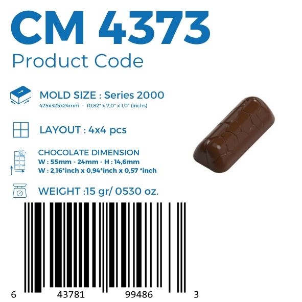 CM 4372 PRALINE CHOCOLATE MOULD