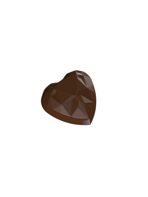 ECM 11024 DIAMOND HEART 10gr CHOCOLATE MOULD