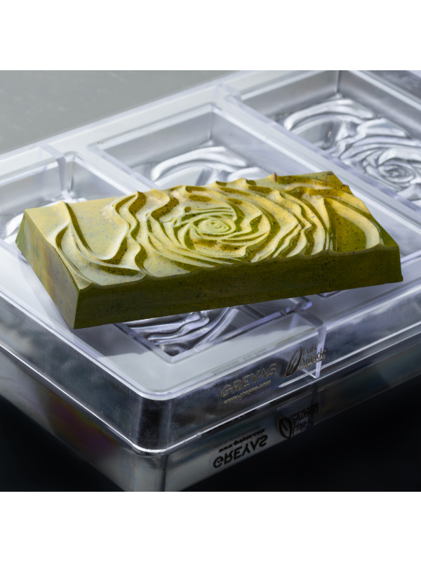 ECM 11045 ROSE 172,5gr. TABLET CHOCOLATE MOULD