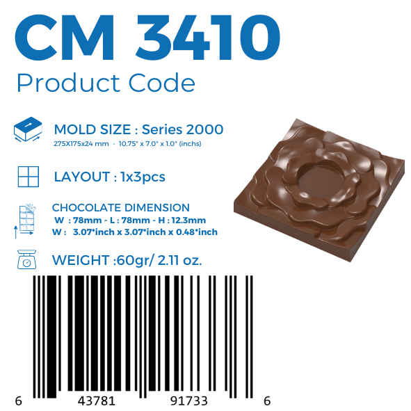 CM 3410  TABLET ÇİKOLATA KALIBI