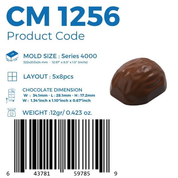 CM 1256 PRALİN ÇİKOLATA KALIBI - GREYAS CHOCOLATE MOULDS
