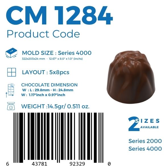 CM 1284 PRALİN ÇİKOLATA KALIBI - GREYAS CHOCOLATE MOULDS