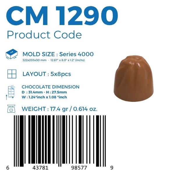 CM 1290 PRALİN ÇİKOLATA KALIBI - GREYAS CHOCOLATE MOULDS