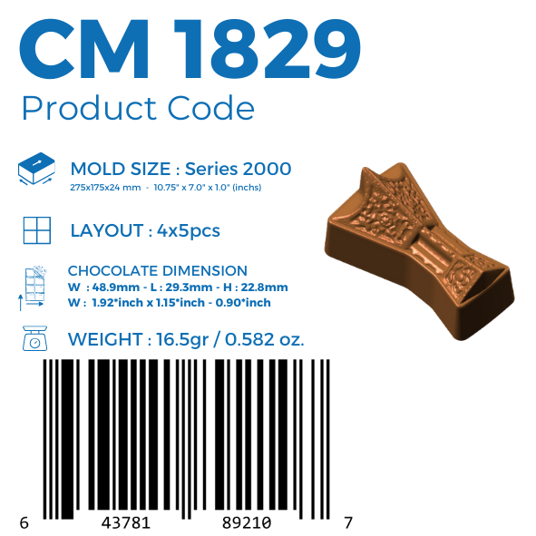 CM 1829 PRALİN ÇİKOLATA KALIBI - GREYAS CHOCOLATE MOULDS
