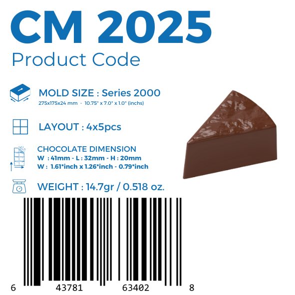CM 2025 PRALİN ÇİKOLATA KALIBI - GREYAS CHOCOLATE MOULDS